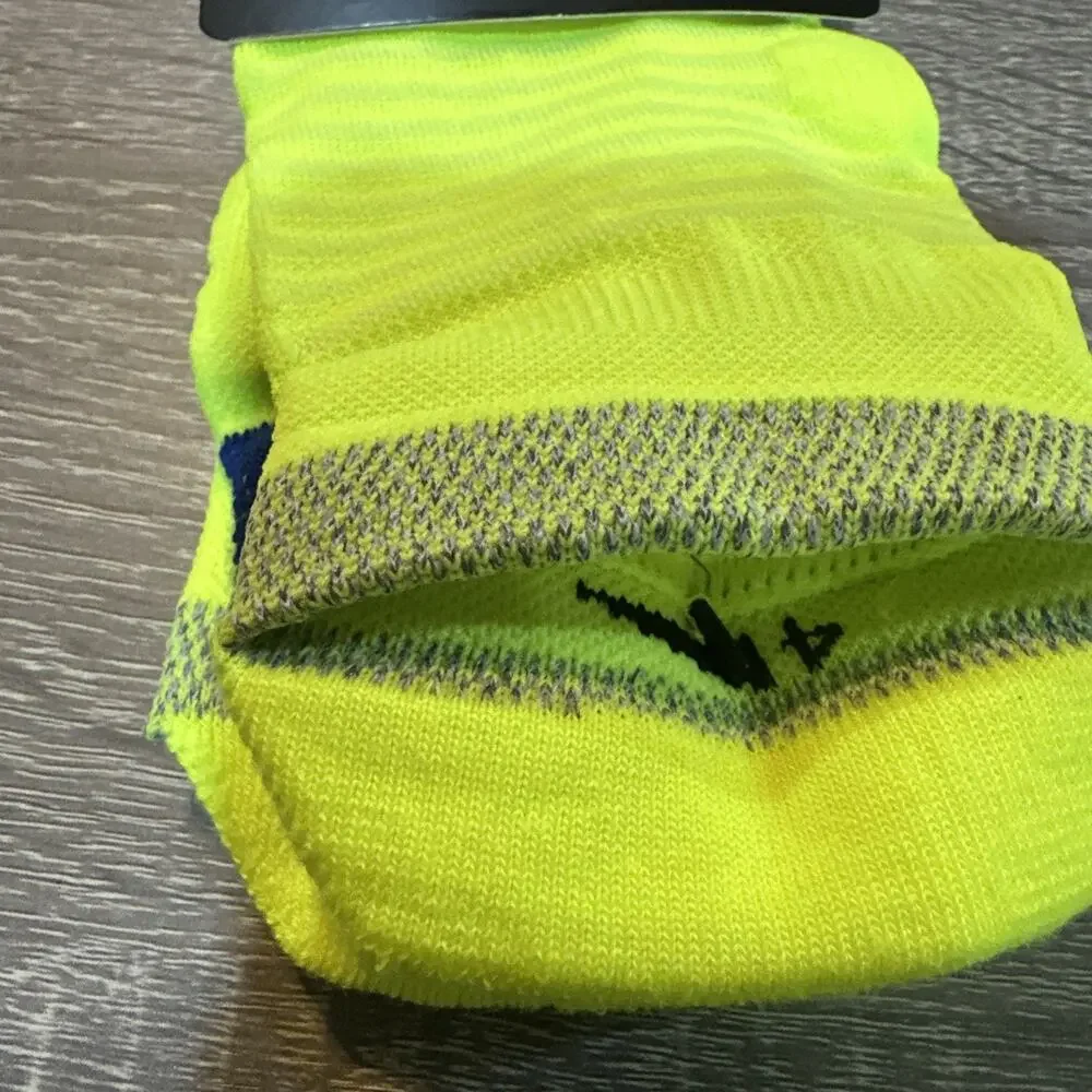 Nike Spark Cushioned No-Show Running Socks M6-7.5 W7.5-9 volt